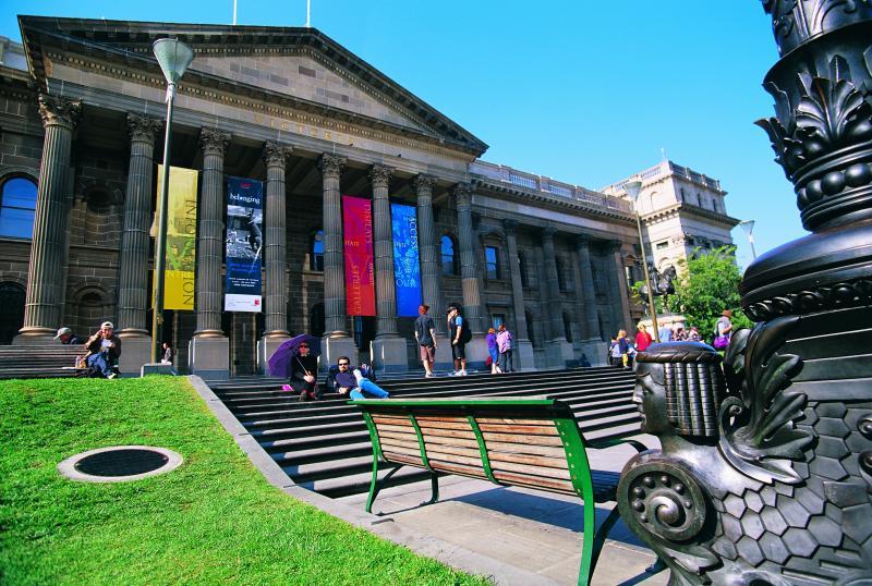 Melbourne City - State Library, Swanston Street
