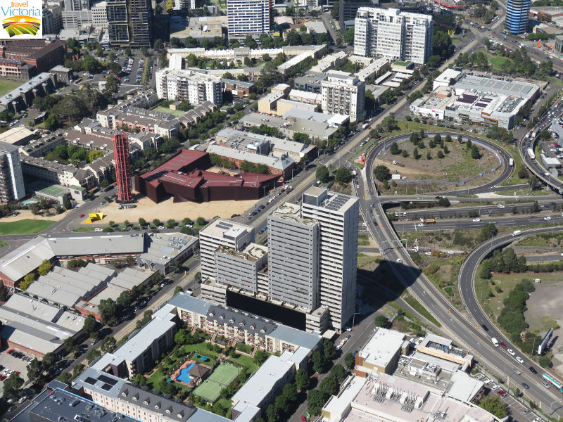 Melbourne Skydeck, Southbank - Australian Centre for Contemporary Art and surrounding apartment buildings, Southbank