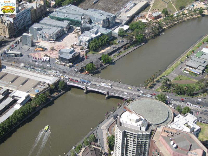 Melbourne Skydeck, Southbank - Princes Bridge and Federation Square