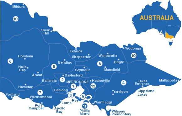 tourist map of victoria australia