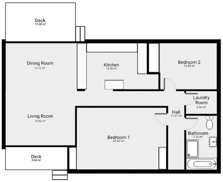 Rhyll Rendezvous - Floor plan