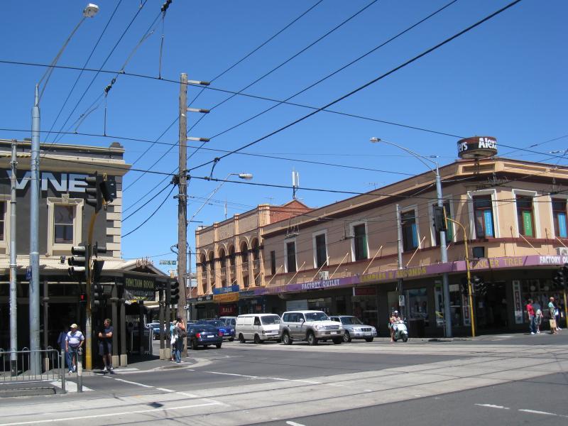Richmond - Church Street: View south along Church St at Bridge Rd