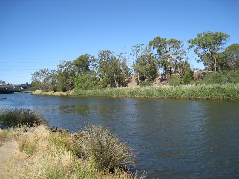 Richmond - Yarra River along southern border of Richmond with South Yarra: View north-east along Yarra River past Herring Island towards Burley Harbour
