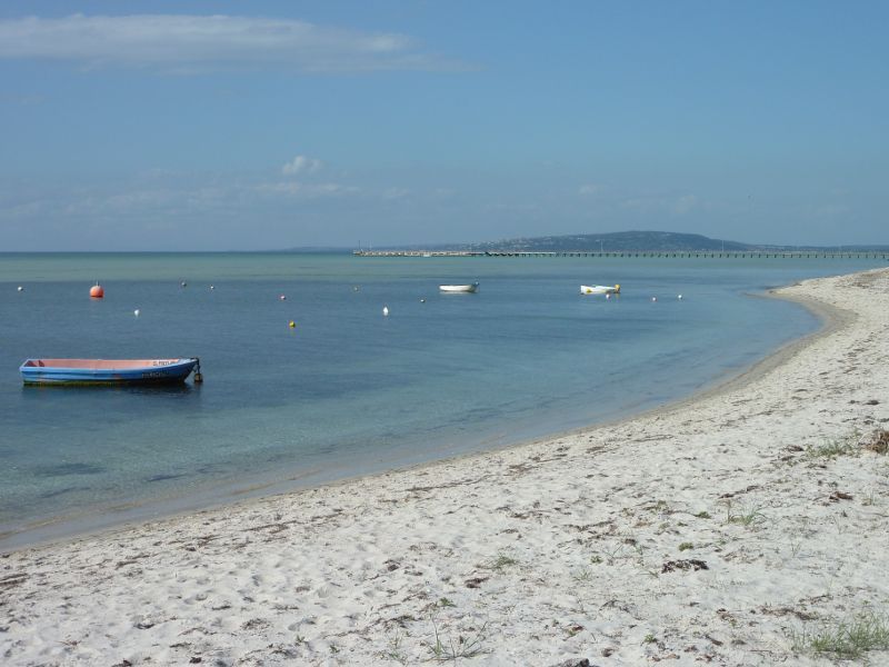 Rosebud - Beach at Village Green: Easterly view along beach