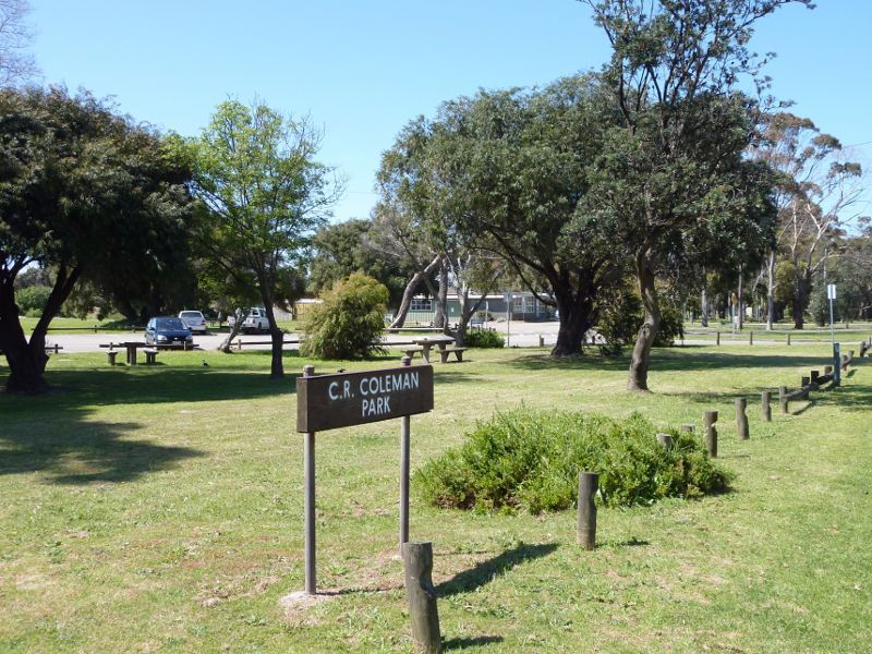 Rosebud - C.R. Coleman Park and Rotary Park, Point Nepean Road east of Boneo Road: Front of C.R. Coleman Park fronting Pt Nepean Rd