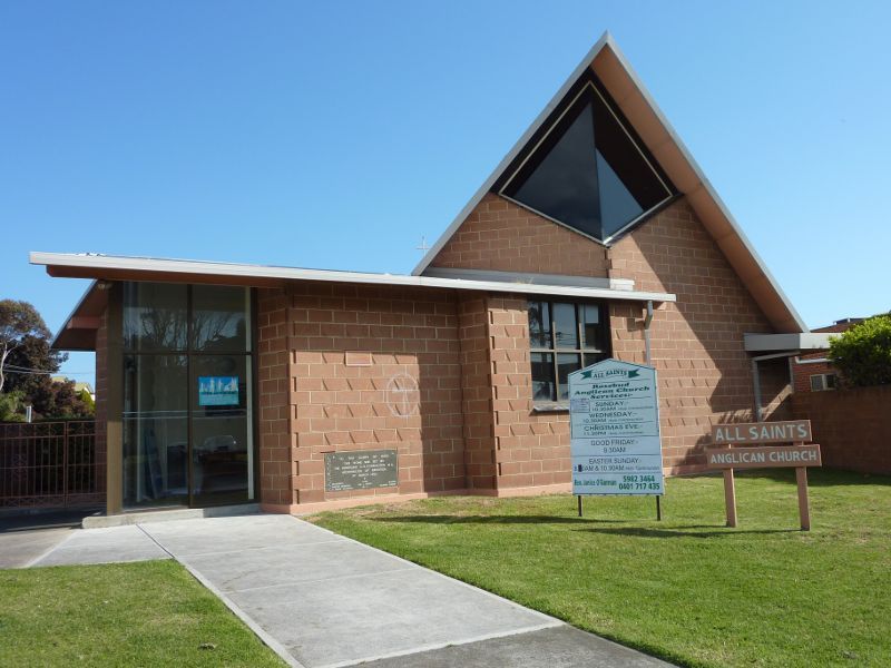 Rosebud - Around Rosebud: All Saints Anglican Church, corner Pt Nepean Rd and 6th Av