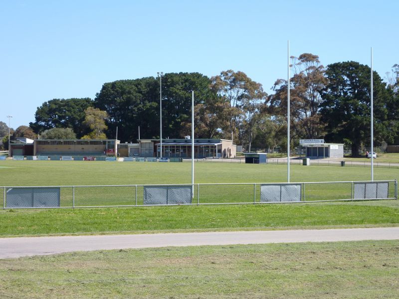 Rosebud - Olympic Park Recreation Reserve, Eastbourne Road: View across main oval towards pavillion