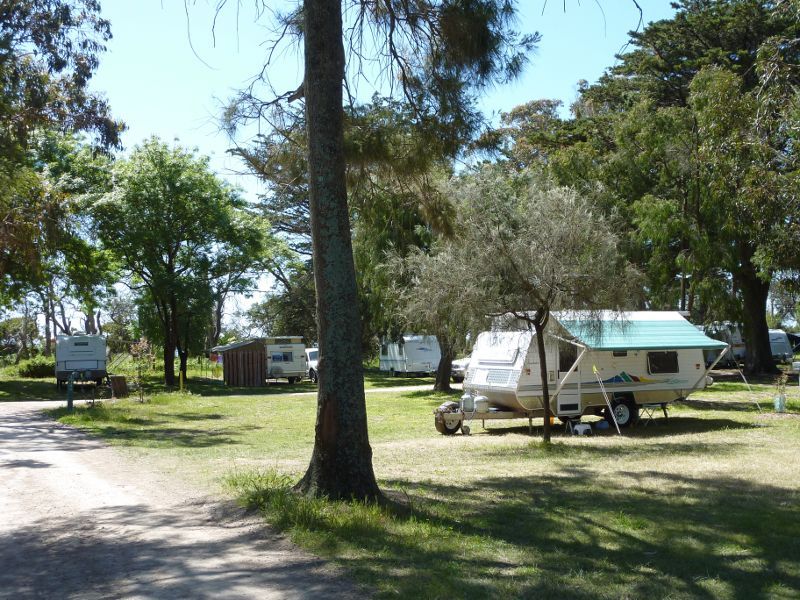 Rosebud - Beach and foreshore reserve opposite Capel Avenue, Capel Sound: Camping area in foreshore reserve