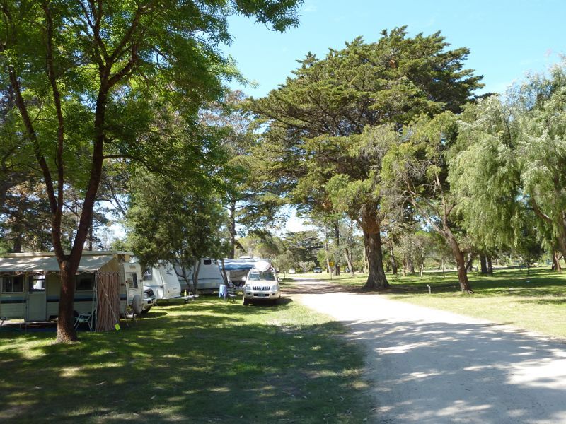 Rosebud - Beach and foreshore reserve opposite Capel Avenue, Capel Sound: Camping area in foreshore reserve