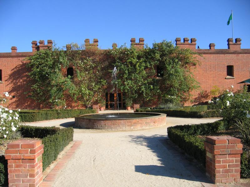 Rutherglen - All Saints Winery, Wahgunyah: Entrance to winery building
