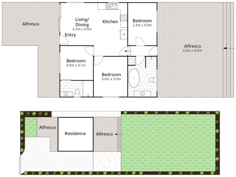 Currawong - Floor plan