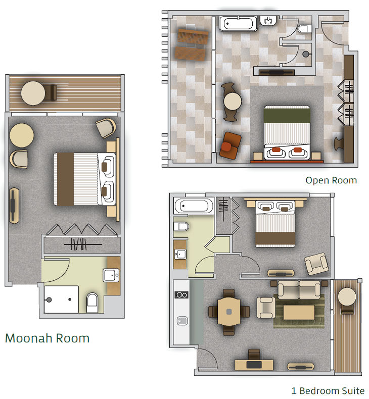 Peppers Moonah Links Resort - Room floor plans