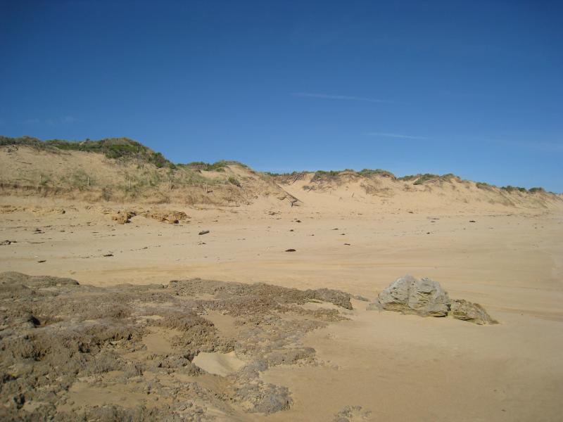 Rye - St Andrews Ocean Beach, Paradise Drive at St Andrews Beach - Sand dunes along beach