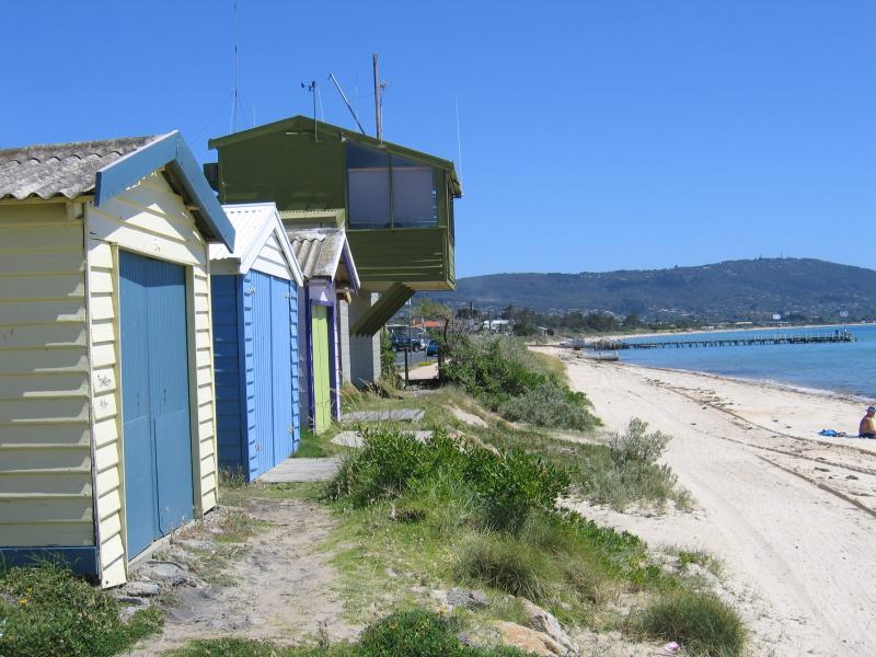 Safety Beach - Beach, coast and foreshore - View south along coast from opposite Victoria St