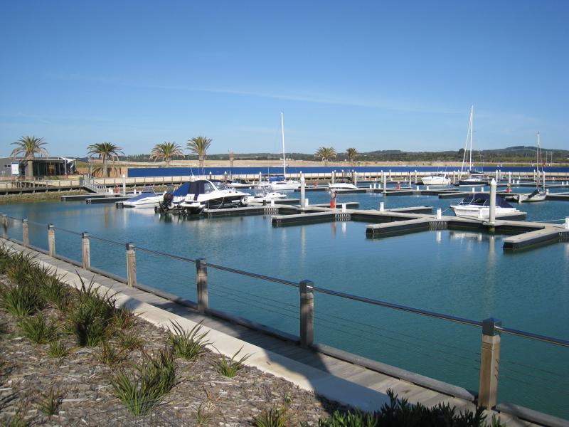 Safety Beach - Martha Cove (precinct under development): View towards harbour from Harbourside Esp near Mariners Way