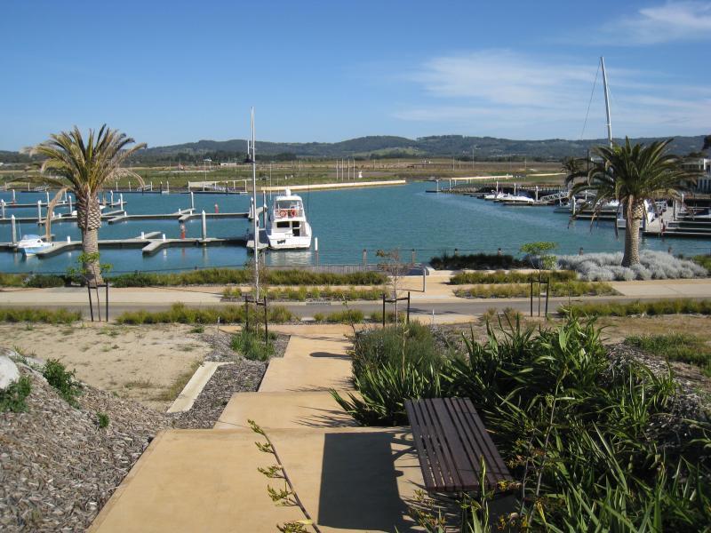 Safety Beach - Martha Cove (precinct under development) - View south to harbour from west of Tiller Link