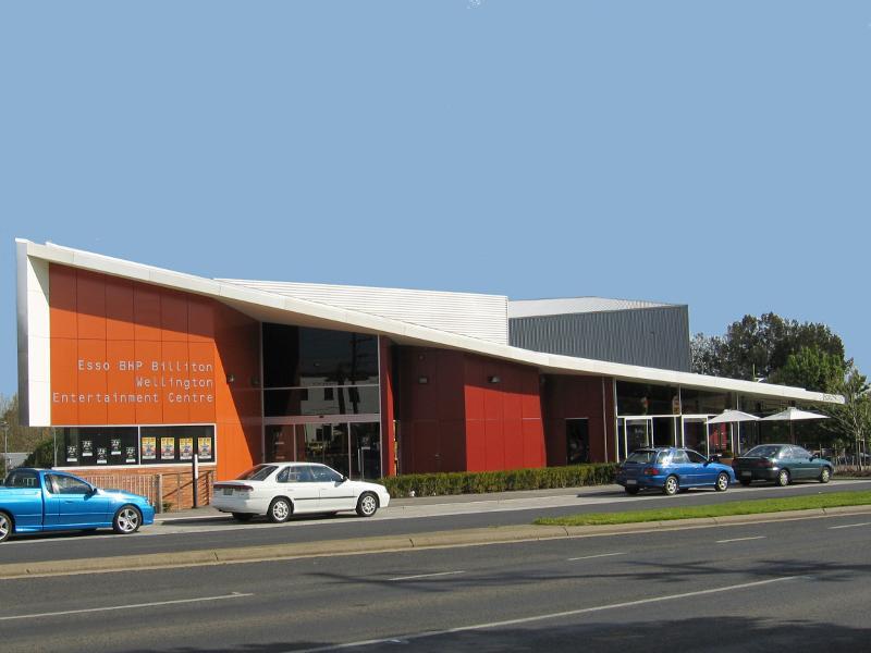 Sale - Princes Highway through Sale: Wellington Entertainment Centre, corner of Princes Hwy and Raymond St