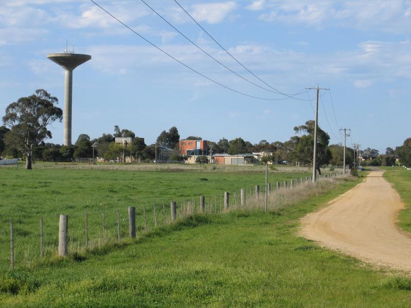 Sale - Around the town: View north-east along Cunninghame St towards water tower