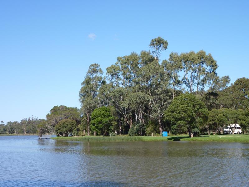 Sale - Lake Guthridge and surroundings: View across lake's western side