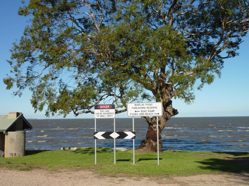 Sale - Marlay Point and foreshore reserve, Lake Wellington: View east towards Lake Wellington from Marlay Point Rd