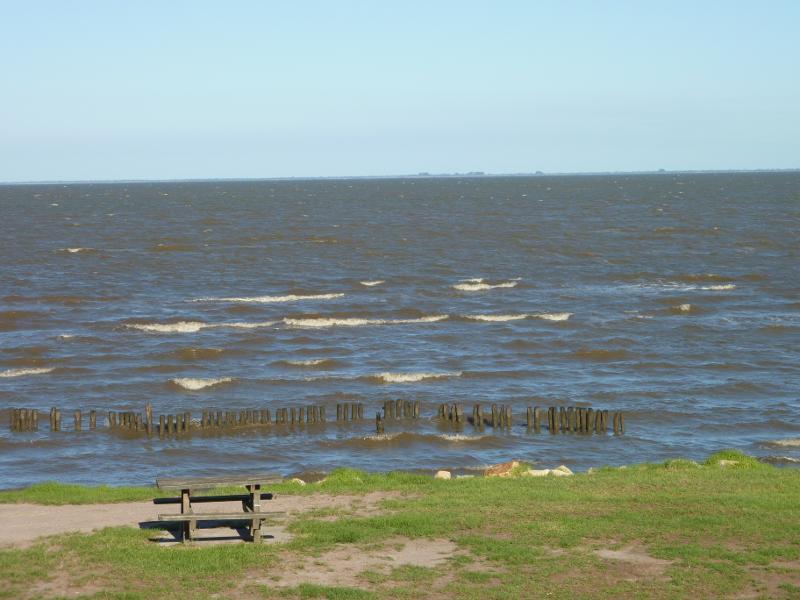 Sale - Marlay Point and foreshore reserve, Lake Wellington: South-easterly view across lake from yacht club