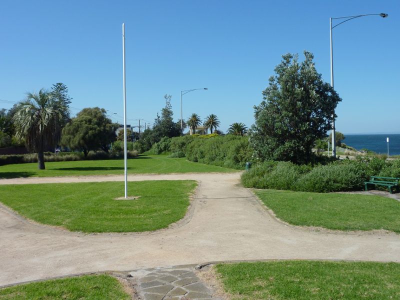 Sandringham - Gardens at The Crescent: Southerly view through gardens
