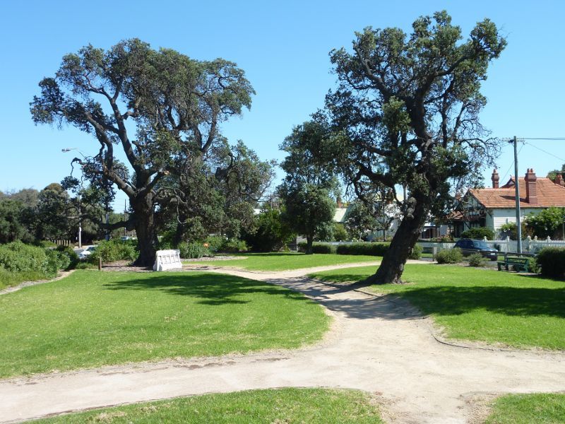Sandringham - Gardens at The Crescent: Northerly view through gardens