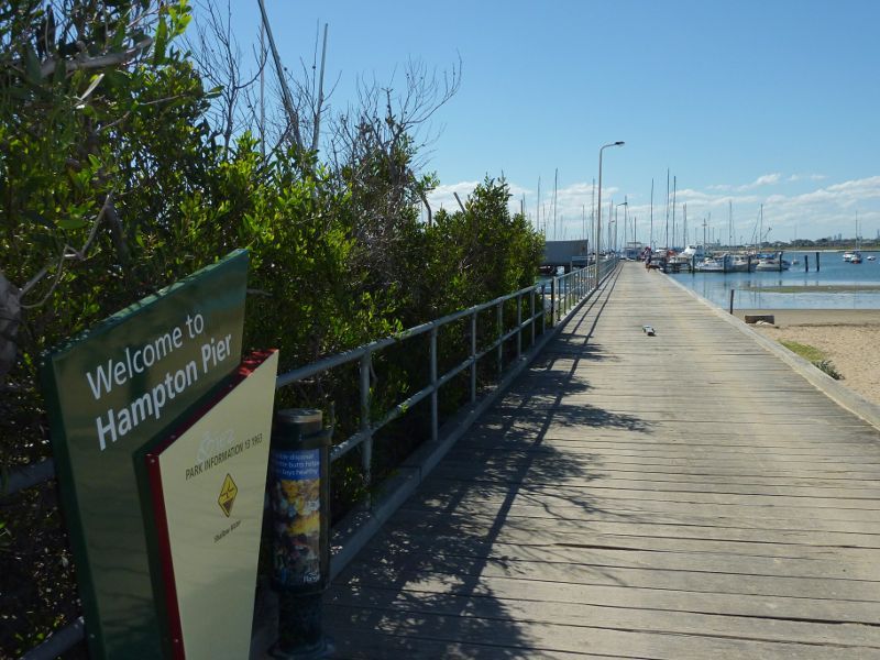 Sandringham - Picnic Point, Hampton Pier: Entrance to Hampton Pier