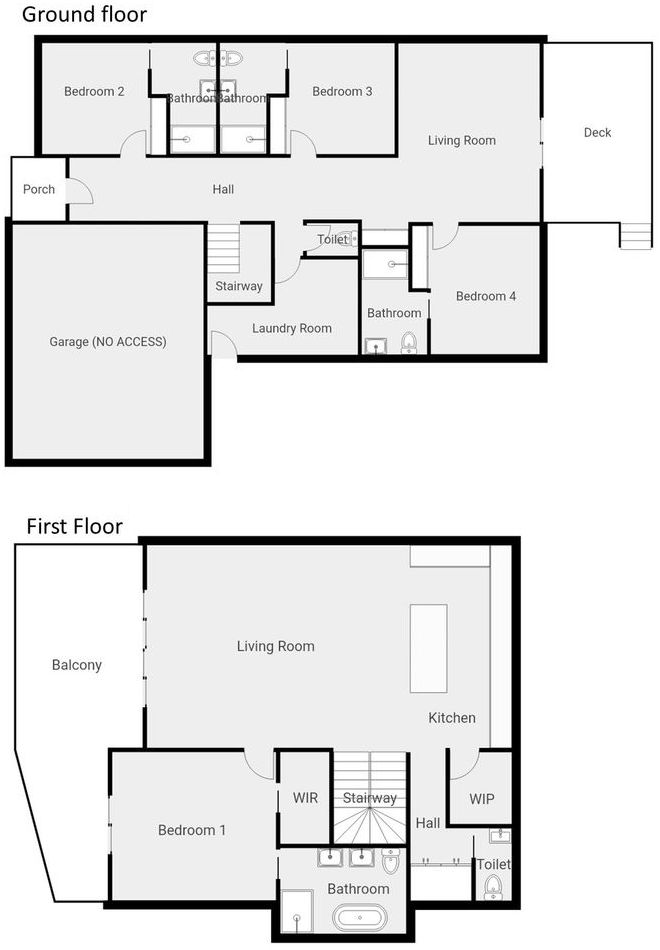 Back Beach Views - Floor plan