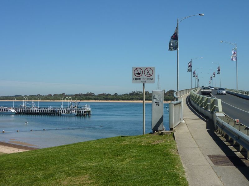San Remo - Views from Phillip Island Bridge, Phillip Island Road: Entrance to bridge