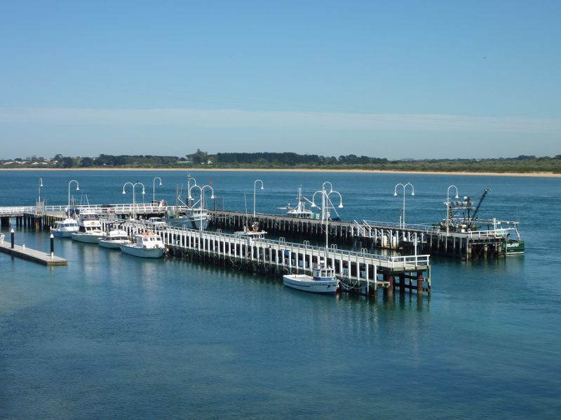 San Remo - Views from Phillip Island Bridge, Phillip Island Road: Westerly view towards jetty