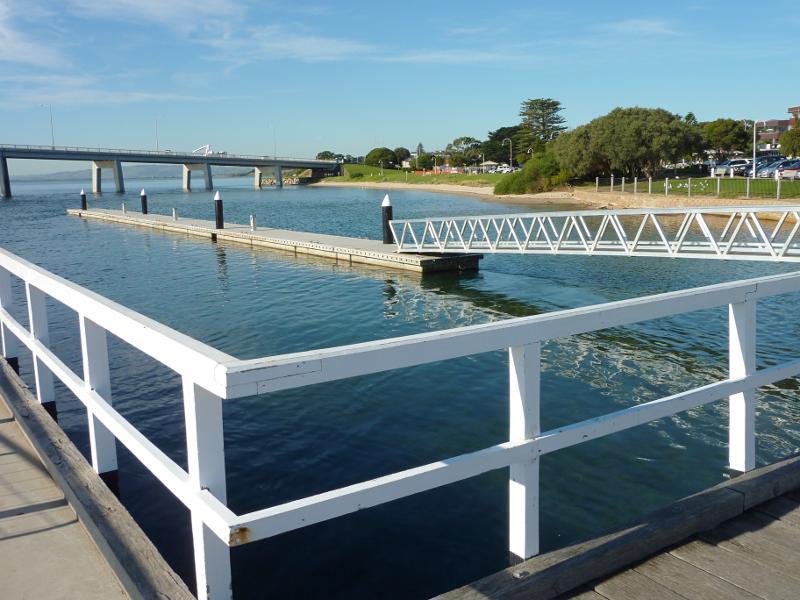 San Remo - San Remo Jetty: Easterly view across jetty towards bridge and foreshore