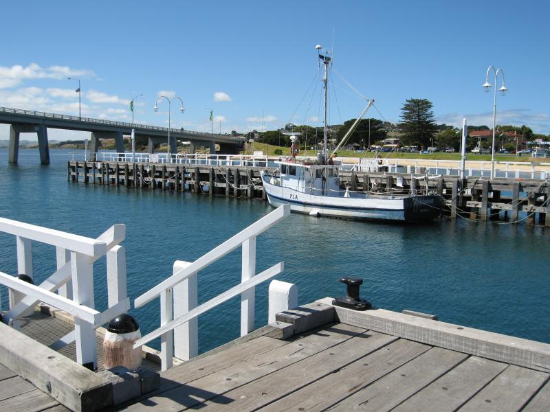 San Remo - San Remo Jetty: View south-east across jetty towards foreshore and bridge