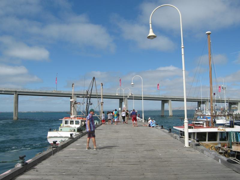San Remo - San Remo Jetty: View north-east along jetty towards bridge