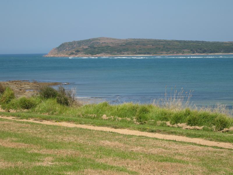 San Remo - Lions Park and Bonwicks Beach, Back Beach Road: View south towards Cape Woolamai