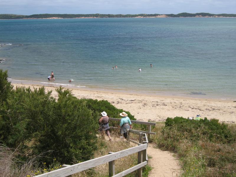 San Remo - Lions Park and Bonwicks Beach, Back Beach Road: View of beach and foreshore