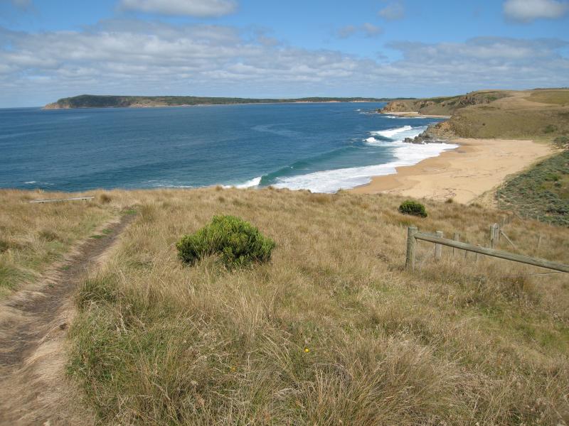 San Remo - Bore Beach, Potters Hill Road: View south-west along path to beach