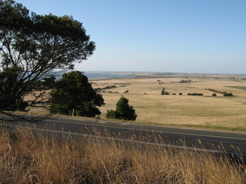 San Remo - Phillip Island Road between San Remo and Anderson: View north from scenic lookout near Clifford Rd