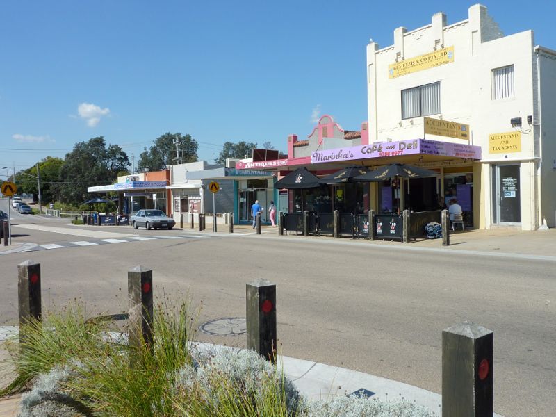 Seaford - Shops, Station Street: Shops along south side of Station St opposite Broughton St