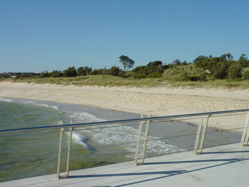 Seaford - Beach at Riviera Outfall: View from Riviera Outfall towards beach to the north