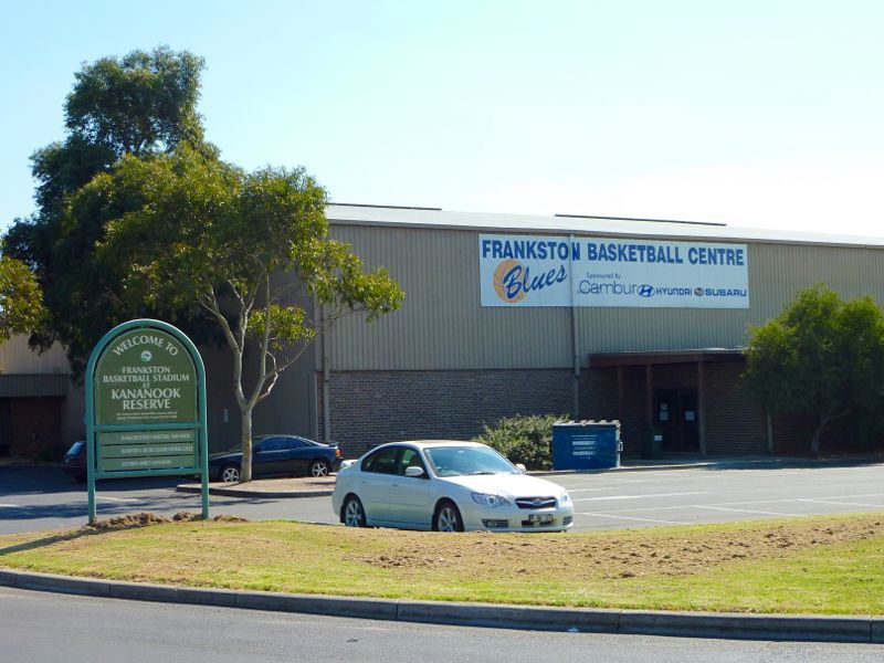 Seaford - Kananook Reserve, Kirkwood Avenue - Entrance to Frankston Basketball Stadium at Bardia Av