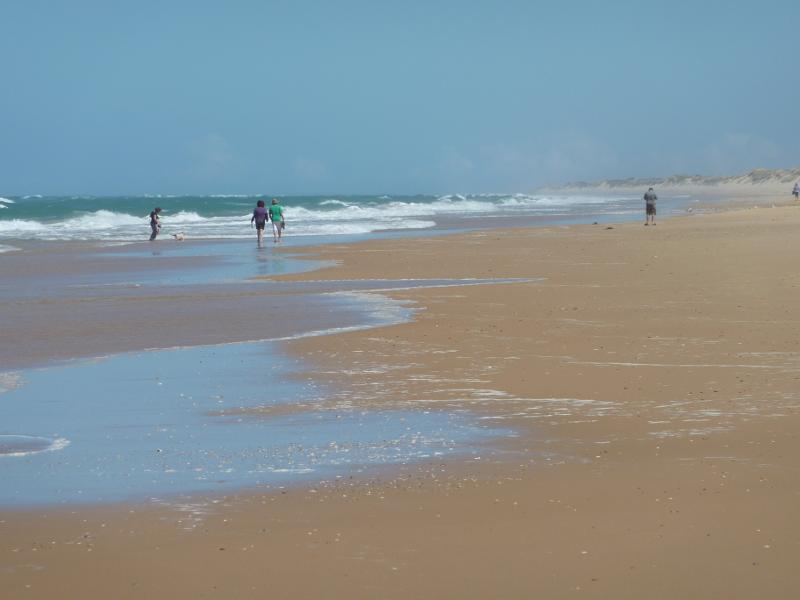 Seaspray - Beach at Seaspray Surf Life Saving Club, off Foreshore Road: View south-west along beach