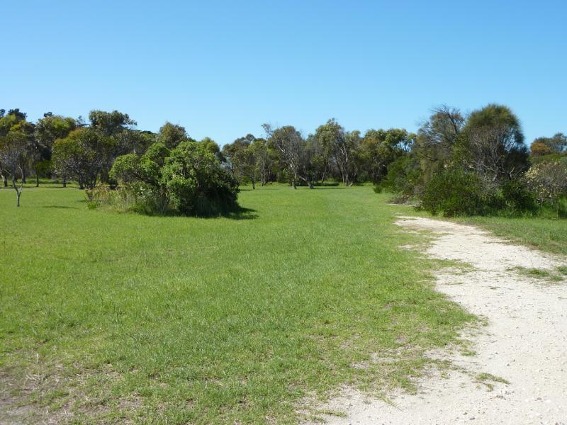 Seaspray - Reserve north of Buckley Street, along Merriman Creek and The Island: Lawns on The Island