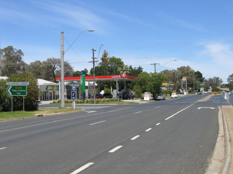 Seymour - Tallarook Street and Emily Street areas: View south-west along Emily St towards Tallarook St