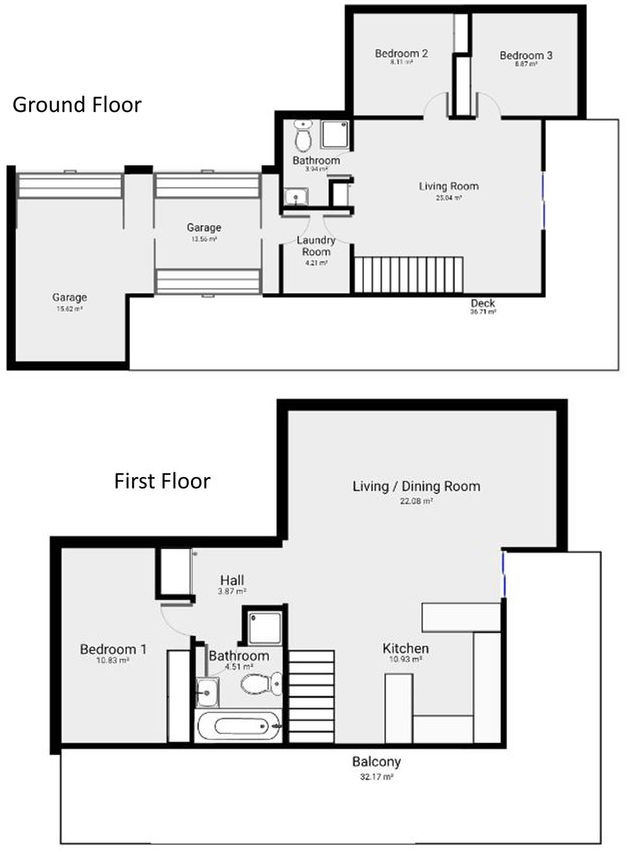 Back Beach Beauty - Floor plan