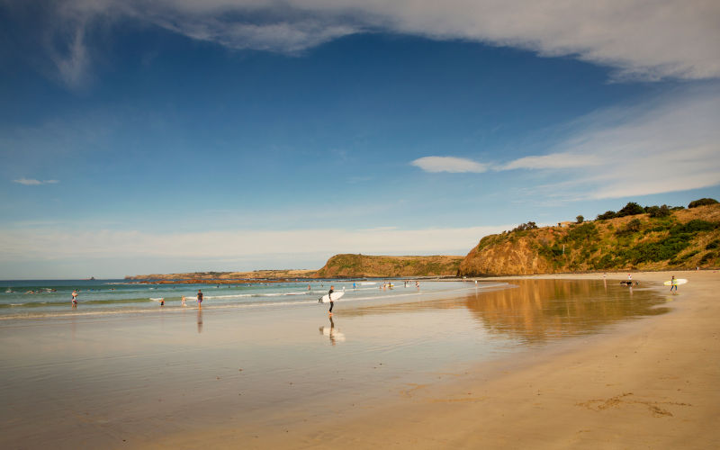 Smiths Beach - Surfers on Smiths Beach