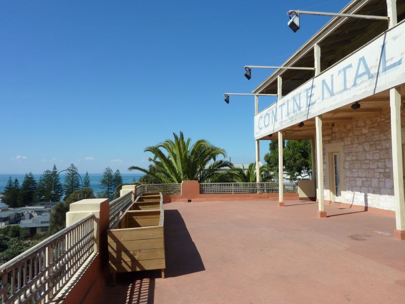 Sorrento - Shops and commercial centre, Ocean Beach Road: View from upstairs deck at Continental Hotel