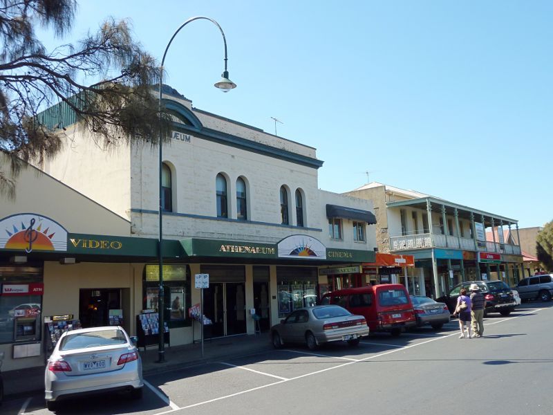 Sorrento - Shops and commercial centre, Ocean Beach Road: Athenaeum Cinema, Ocean Beach Rd, east of George St