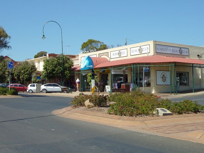 Sorrento - Shops and commercial centre, Ocean Beach Road: Sorrento Beach Club, corner Ocean Beach Rd and Kerferd Av