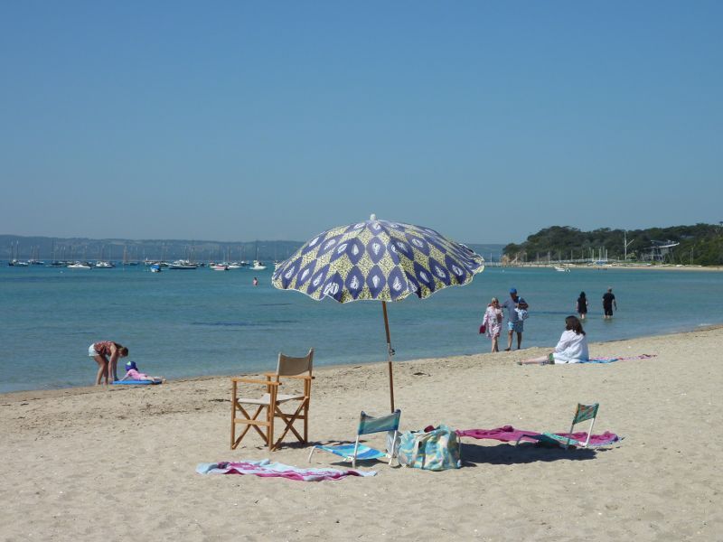Sorrento - Western end of Sorrento Front Beach - Beach umbrella